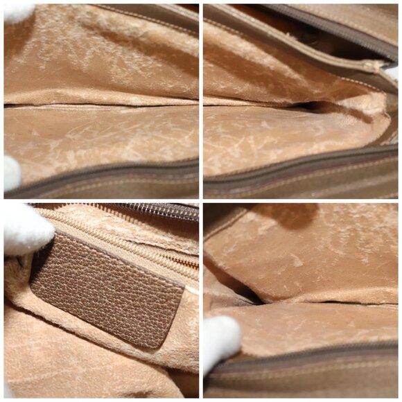 GUCCI GG Supreme Web Sherry Line Shoulder Bag PVC Beige 41 02 090 Auth ki5836 - Picture 13 of 13